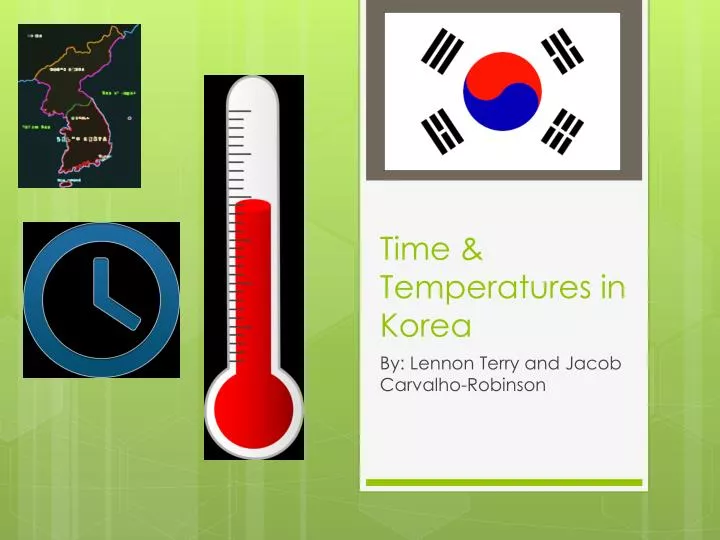 time temperatures in korea