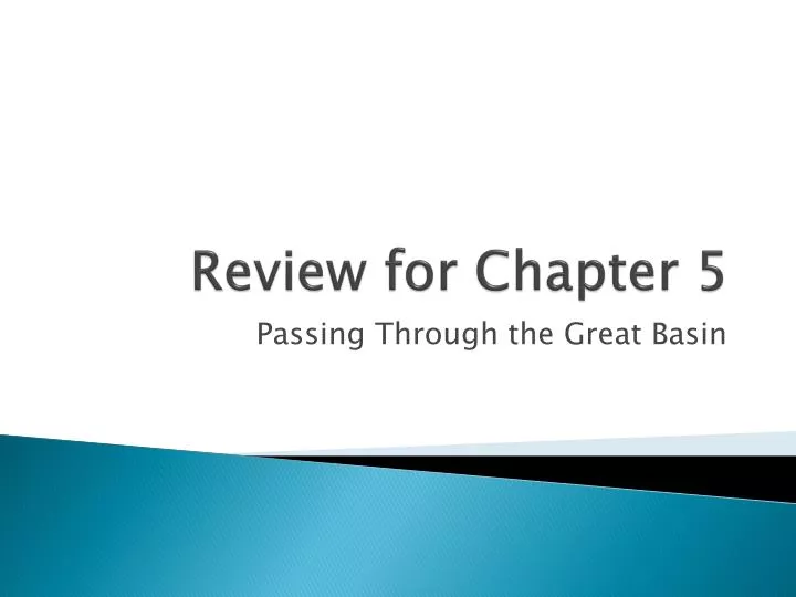 review for chapter 5