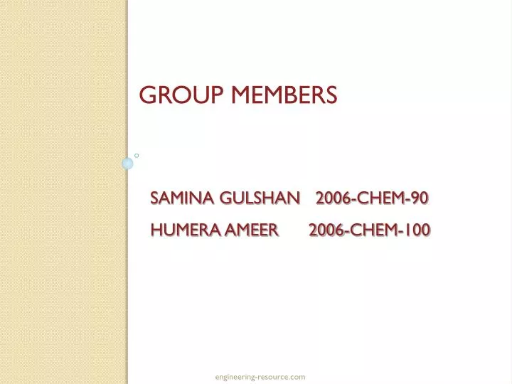 samina gulshan 2006 chem 90 humera ameer 2006 chem 100