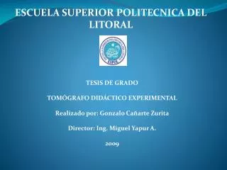 ESCUELA SUPERIOR POLITECNICA DEL LITORAL