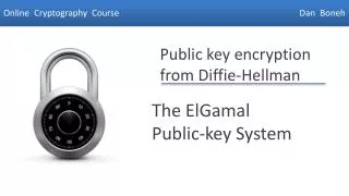 The ElGamal Public-key System