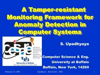 A Tamper-resistant Monitoring Framework for Anomaly Detection in Computer Systems