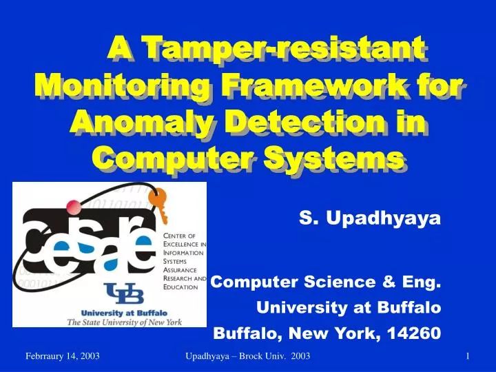 a tamper resistant monitoring framework for anomaly detection in computer systems
