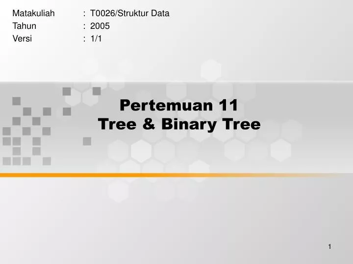 pertemuan 11 tree binary tree