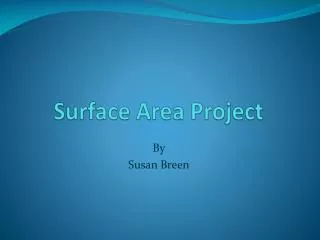 Surface Area Project
