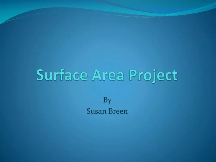 surface area project