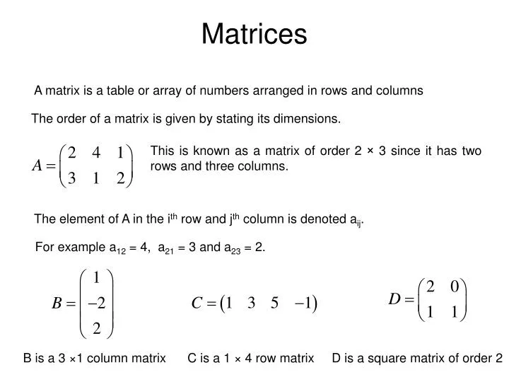 matrices