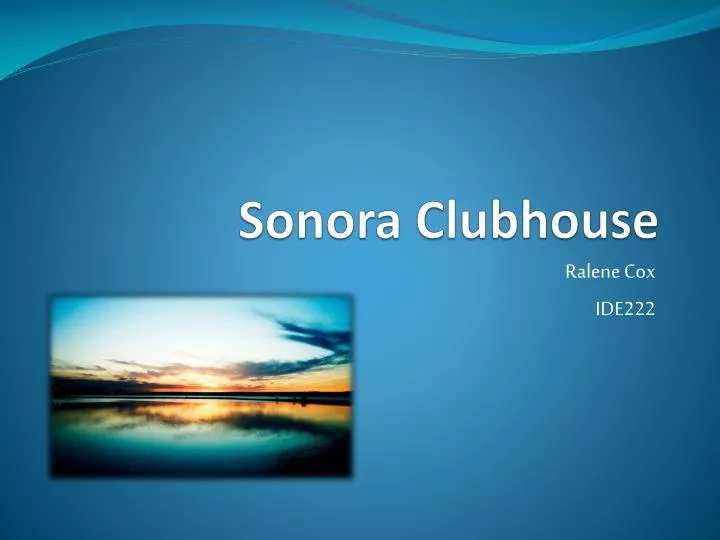 sonora clubhouse