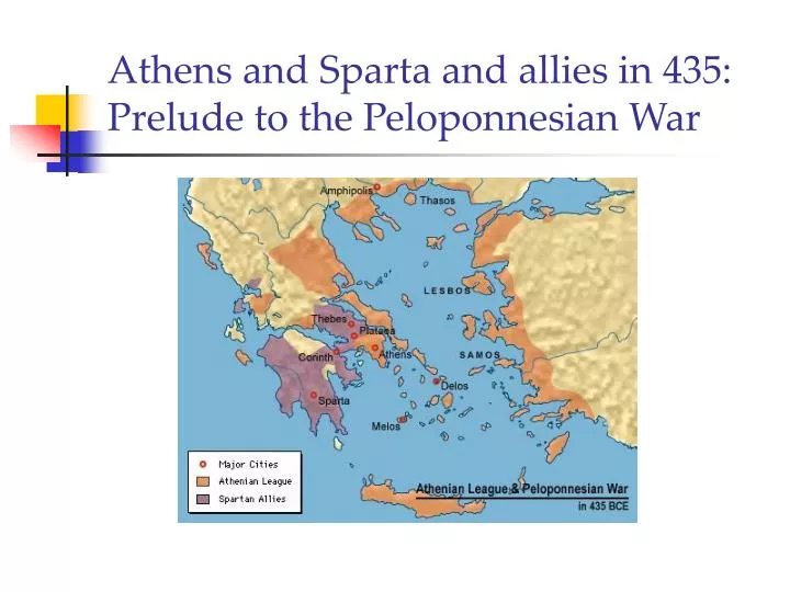 athens and sparta and allies in 435 prelude to the peloponnesian war