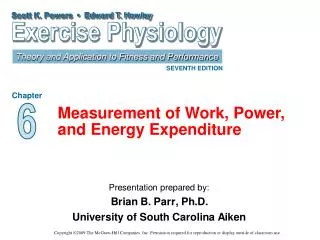 Measurement of Work, Power, and Energy Expenditure