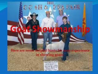 Goat Showmanship