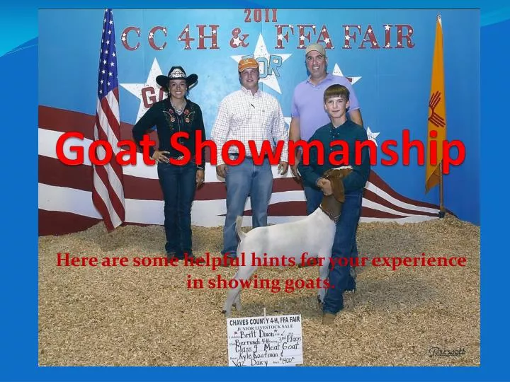 goat showmanship