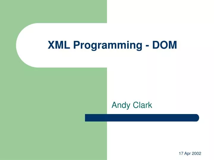 xml programming dom