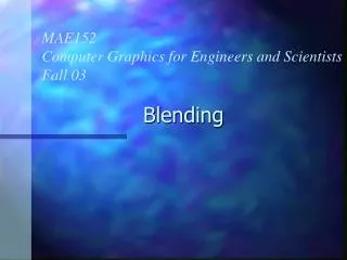 Blending