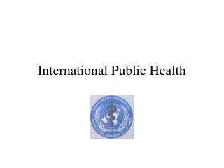 international public health