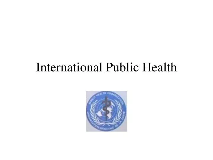 international public health