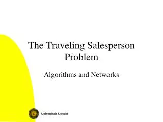 The Traveling Salesperson Problem