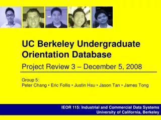 UC Berkeley Undergraduate Orientation Database