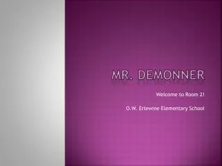Mr. DeMonner