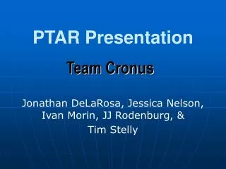 PTAR Presentation