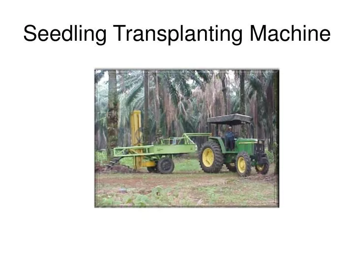 seedling transplanting machine