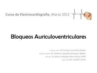 bloqueos auriculoventriculares