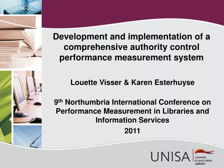 development and implementation of a comprehensive authority control performance measurement system