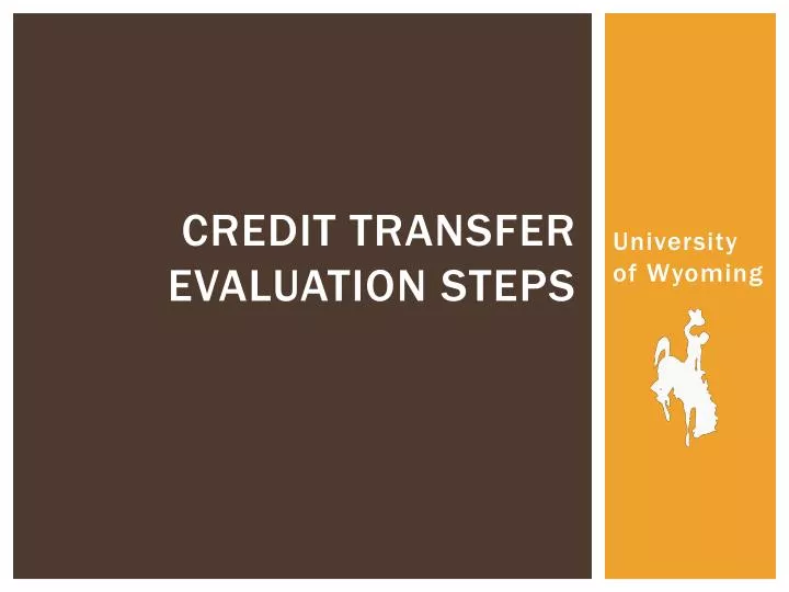credit transfer evaluation steps
