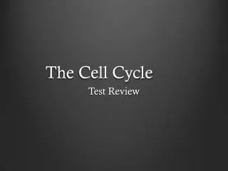 the cell cycle
