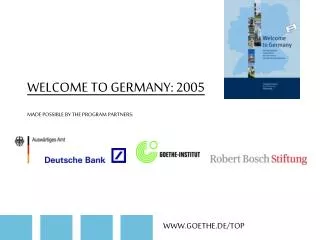WELCOME TO GERMANY: 2005
