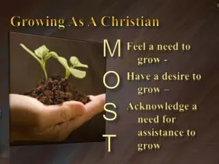 Growing As A Christian