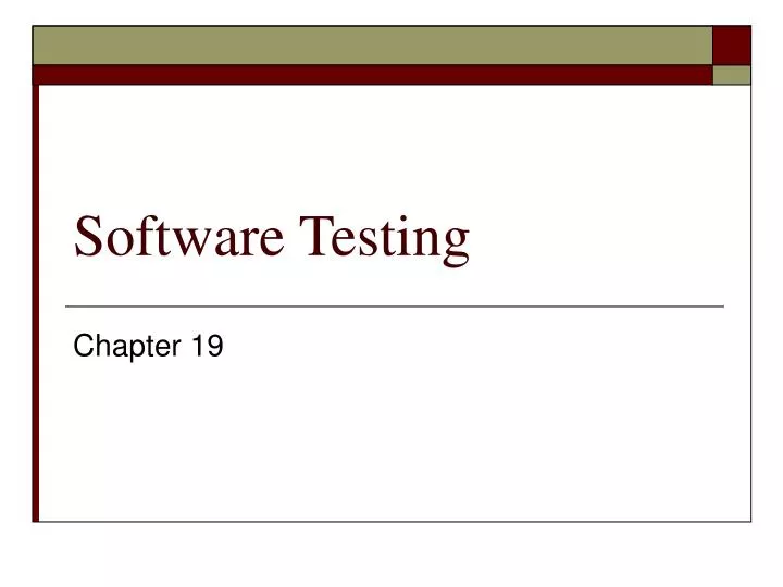 software testing