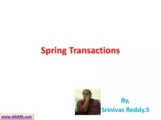 Spring Transactions