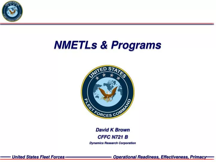 nmetls programs