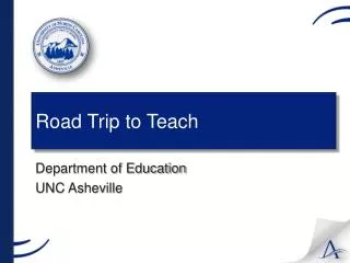 Road Trip to Teach