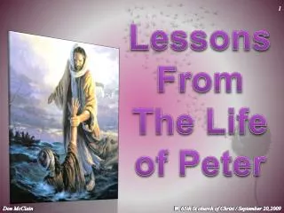 Lessons From The Life of Peter