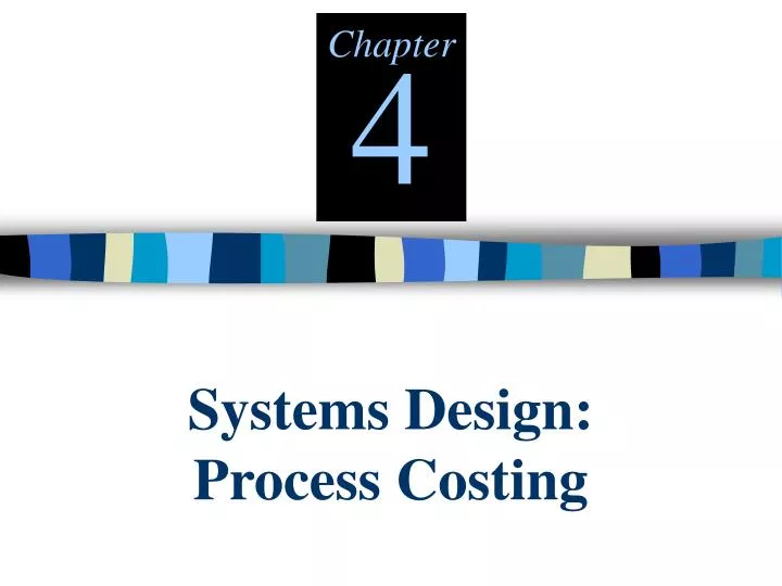 systems design process costing