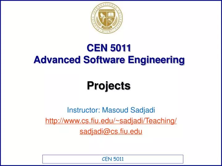 cen 5011 advanced software engineering