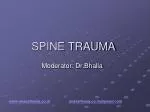 SPINE TRAUMA - slide 1
