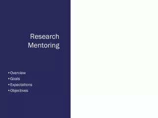 Research Mentoring