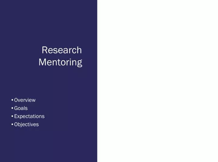 research mentoring