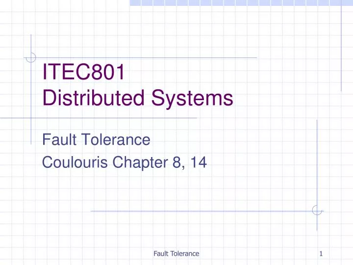 itec801 distributed systems