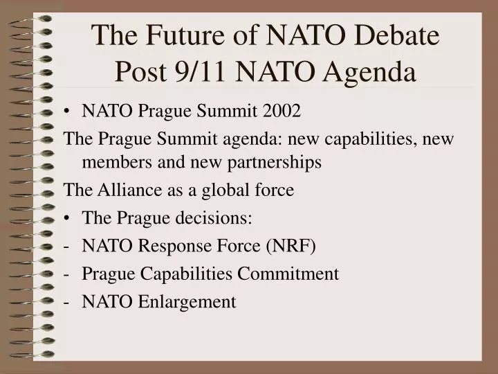 the future of nato debate post 9 11 nato agenda