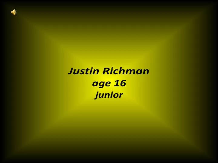justin richman age 16 junior
