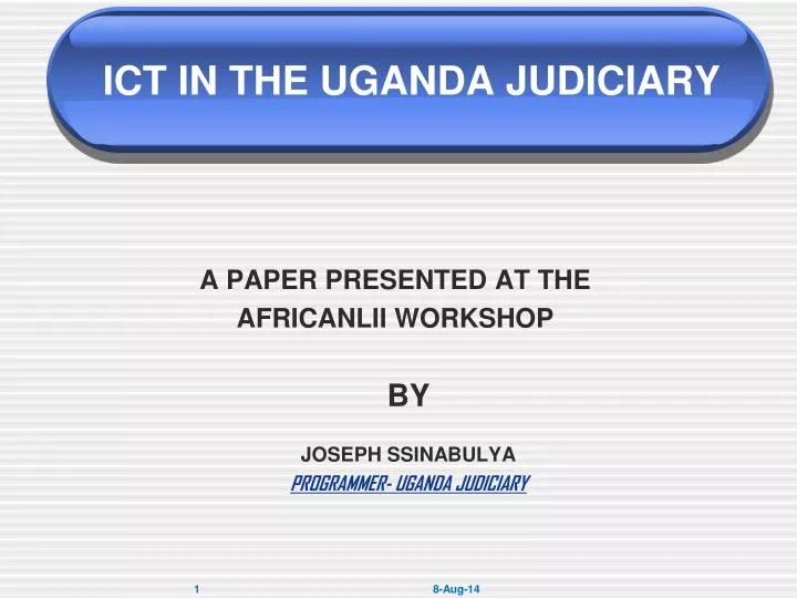 ict in the uganda judiciary