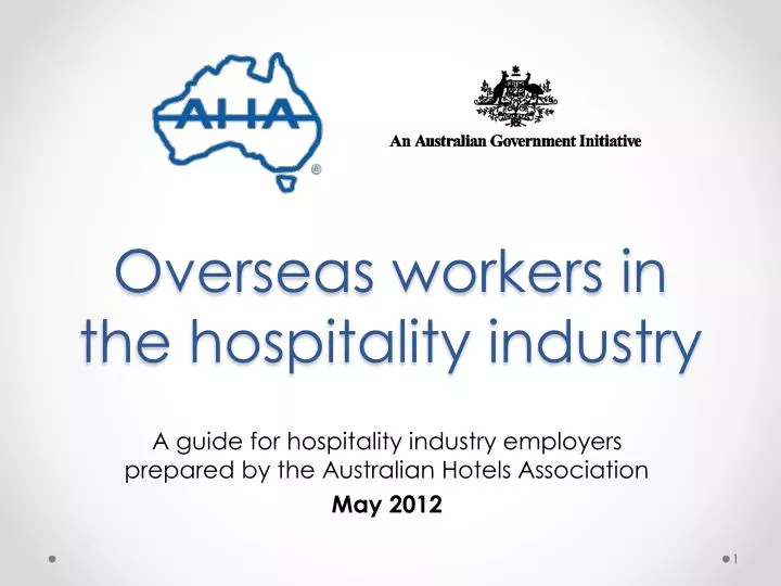 overseas workers in the hospitality industry