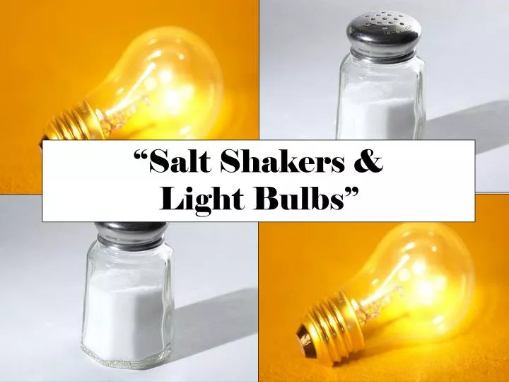 salt shakers light bulbs