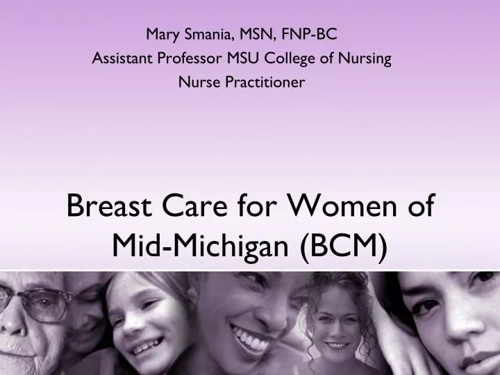 mary smania msn fnp bc assistant professor msu college of nursing nurse practitioner