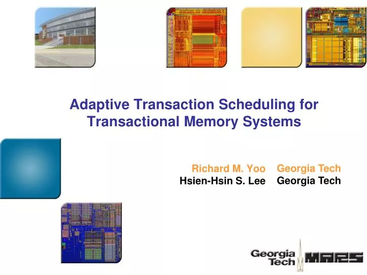 adaptive transaction scheduling for transactional memory systems