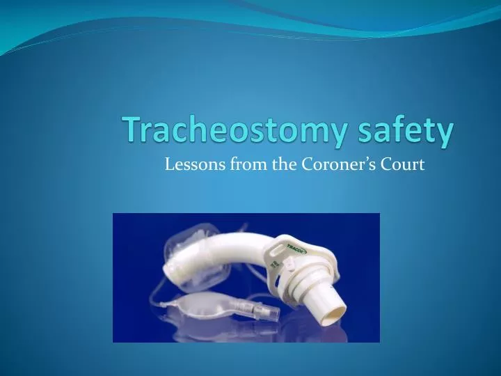 tracheostomy safety